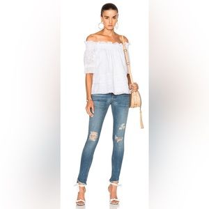 Rag & Bone Commodore Distressed Skinny Jeans, Size 30